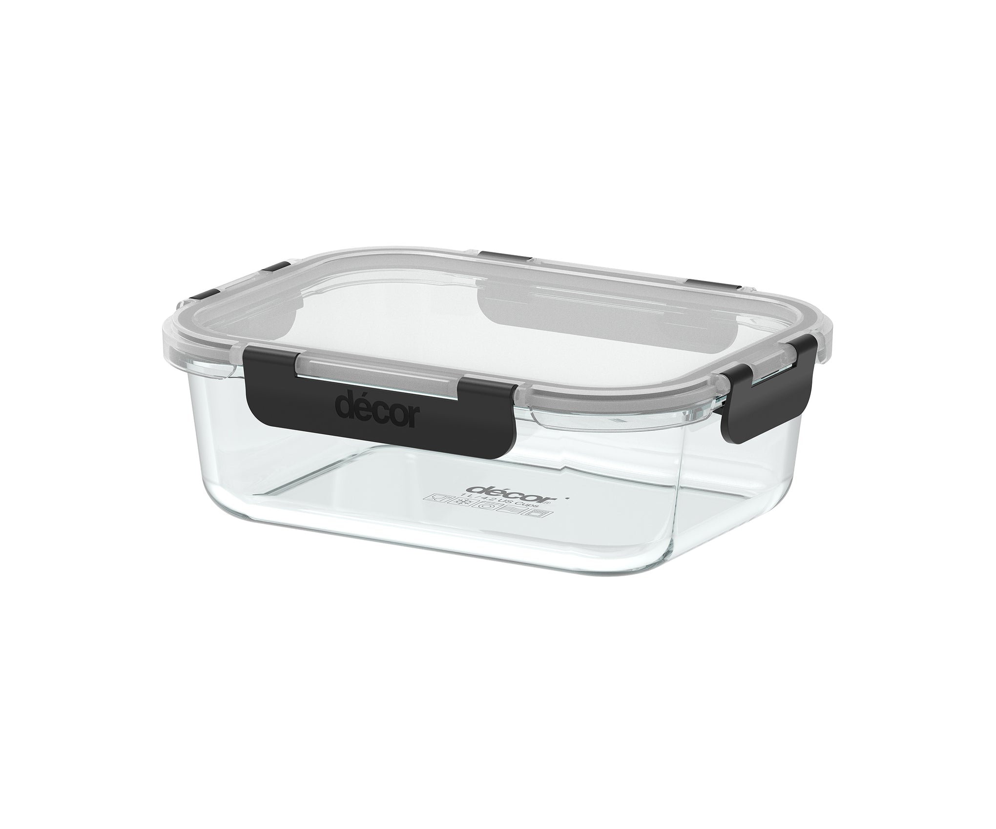 Premium Glass Clips Oblong, 1.L