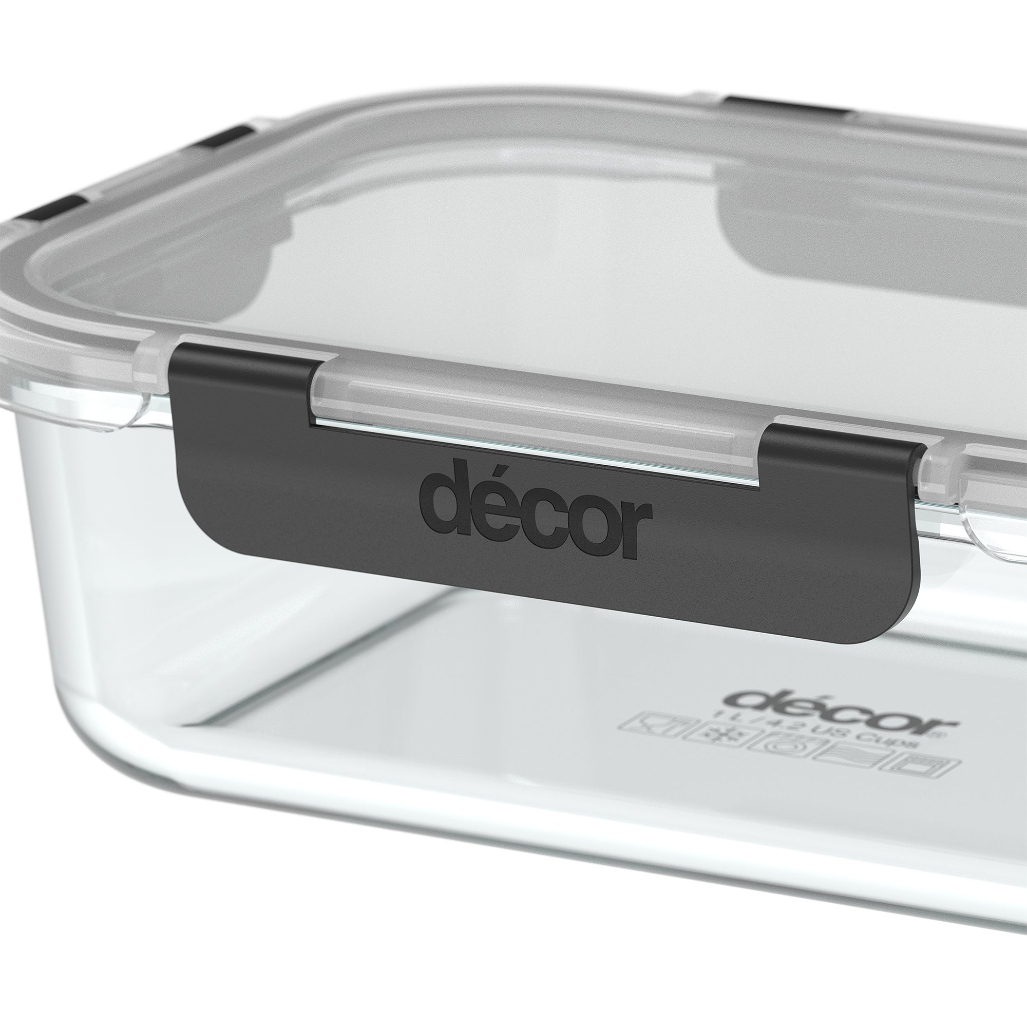 Premium Glass Clips Oblong, 1.L