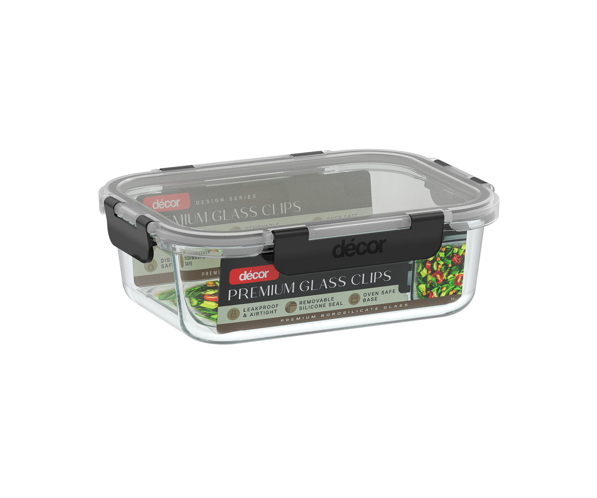 Premium Glass Clips Oblong, 1.L