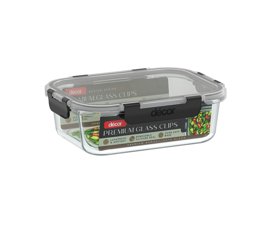 Premium Glass Clips Oblong, 1.L