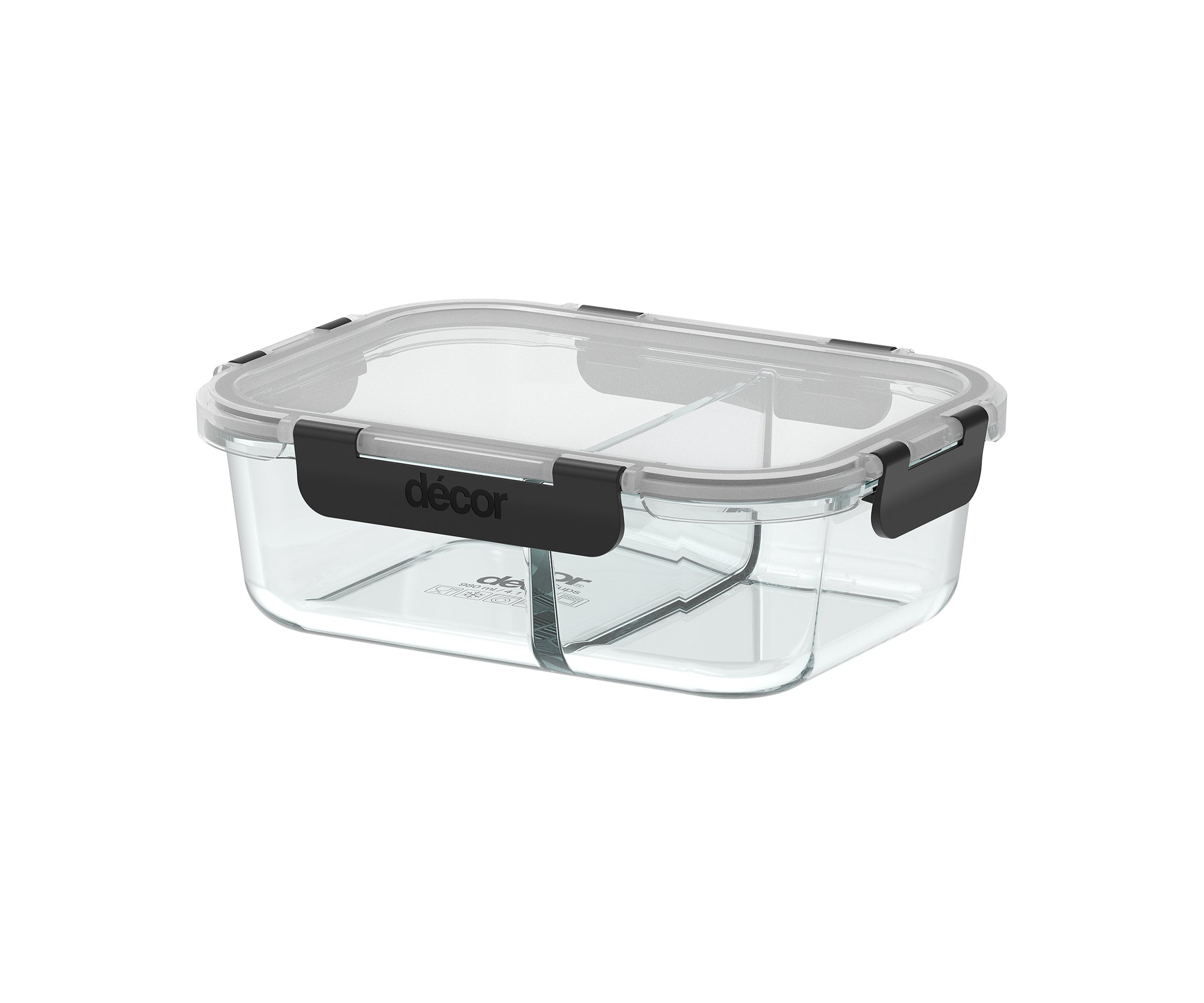 Premium Glass Clips, Split, Oblong, 980ml