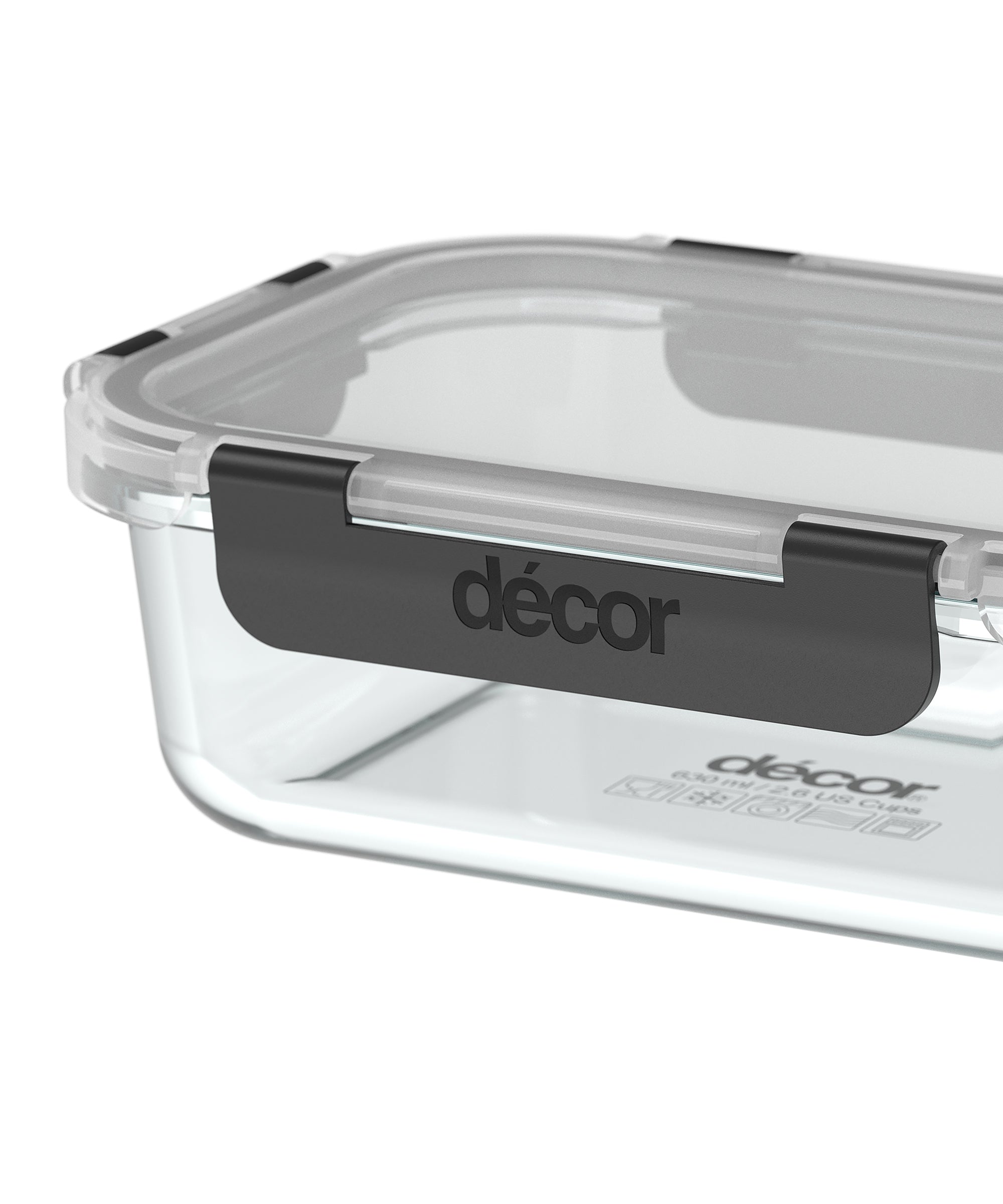Premium Glass Clips, Oblong, 630ml