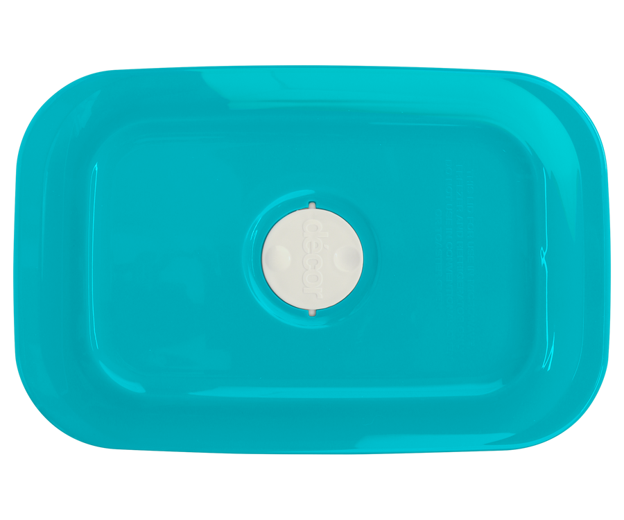 Thermoglass Lid for Glass Containers, Teal, 1L