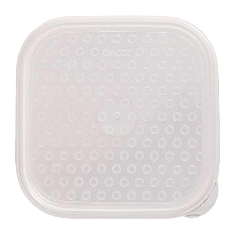 Food Container Lid, Square, 600ml