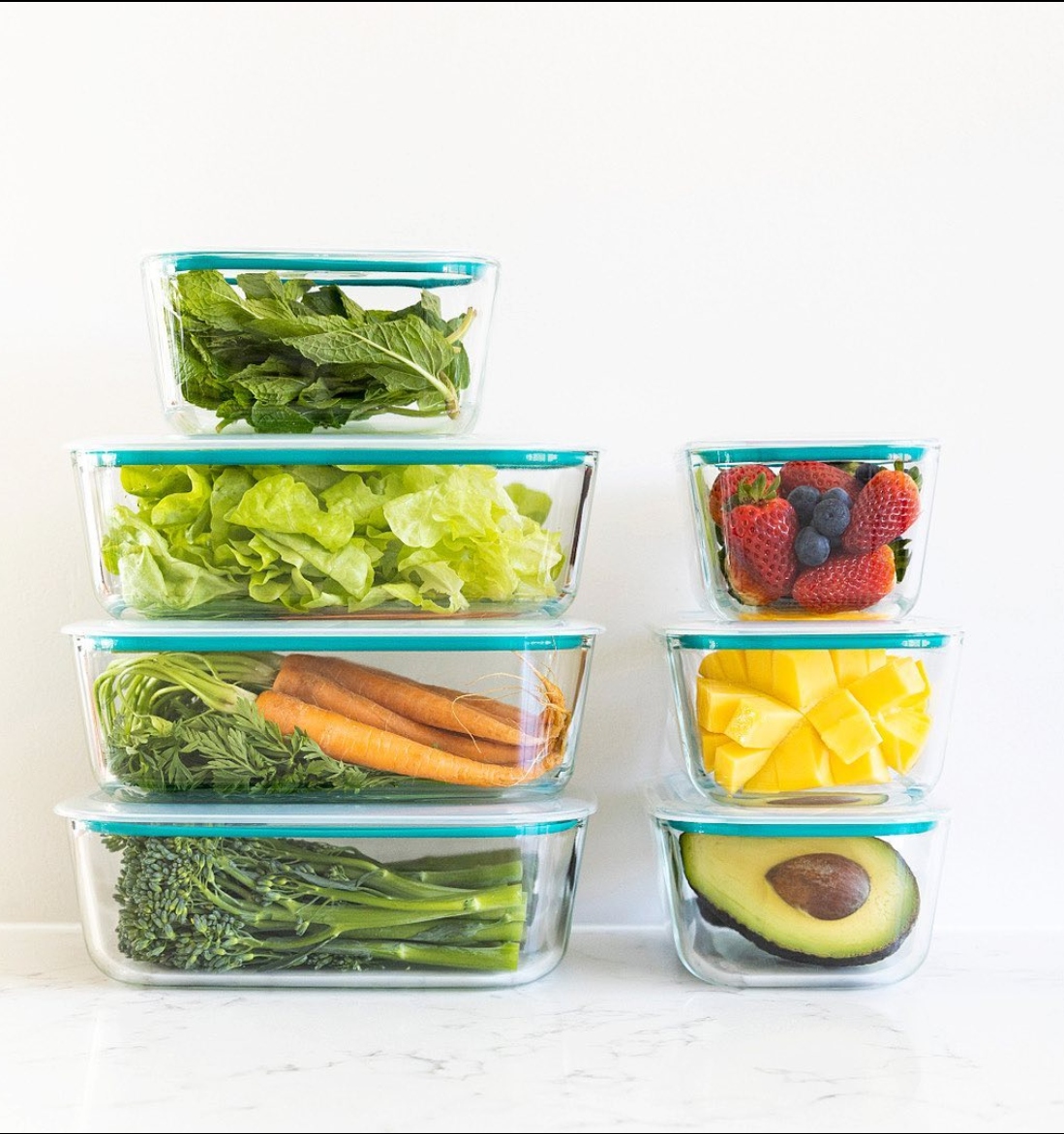 Glass Containers, Oblong, 1L