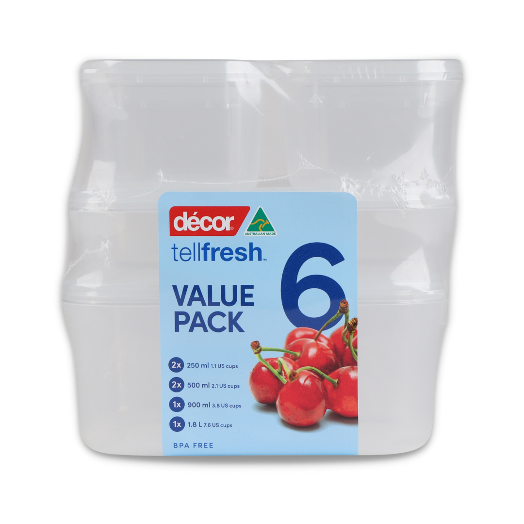 Food Container, Set of 6