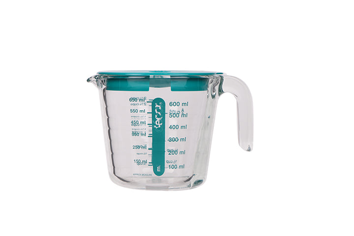 Glass Measuring Jug with Lid, 650ml