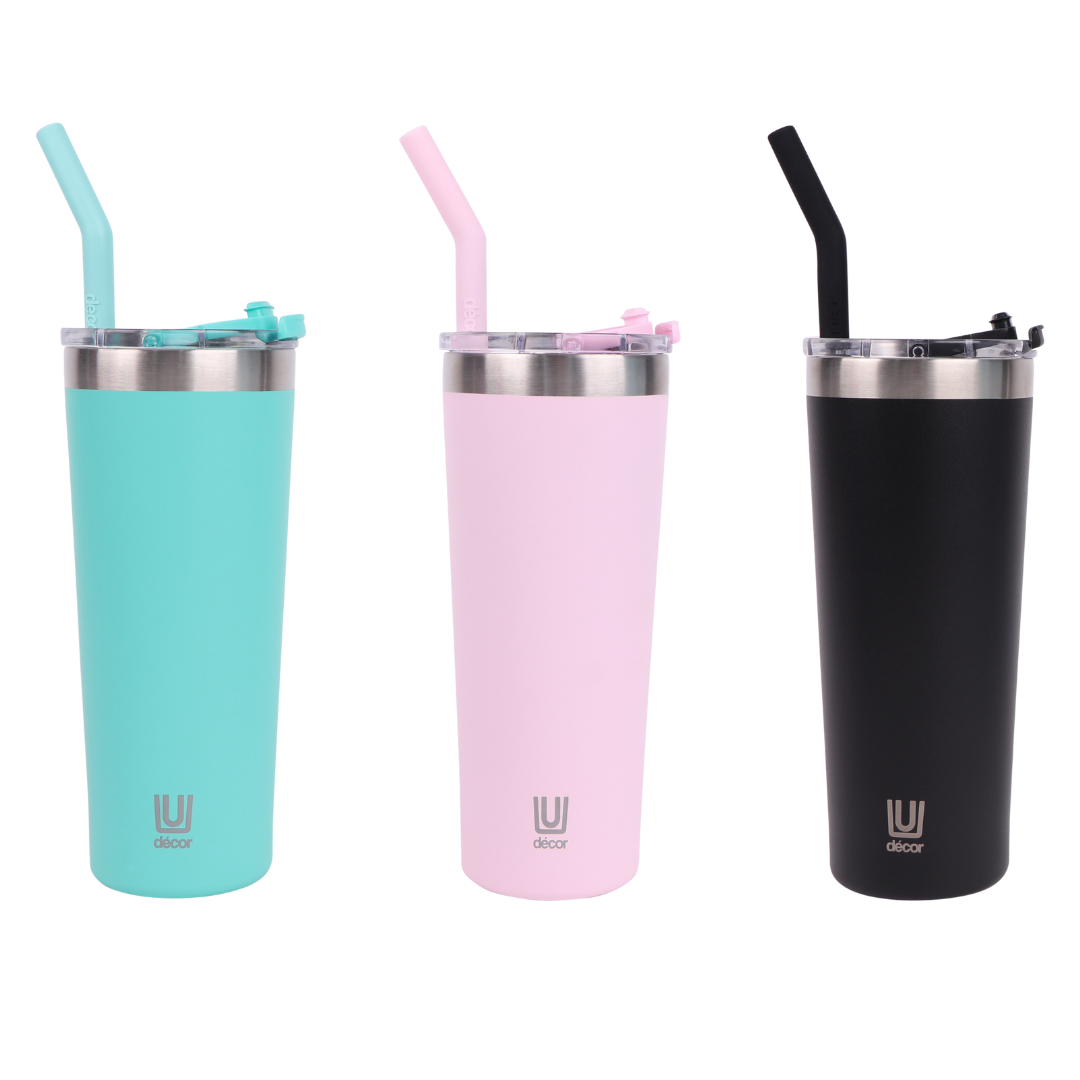 Decor 650ml Extra Large Double Wall Smoothie & Coffee Tumbler