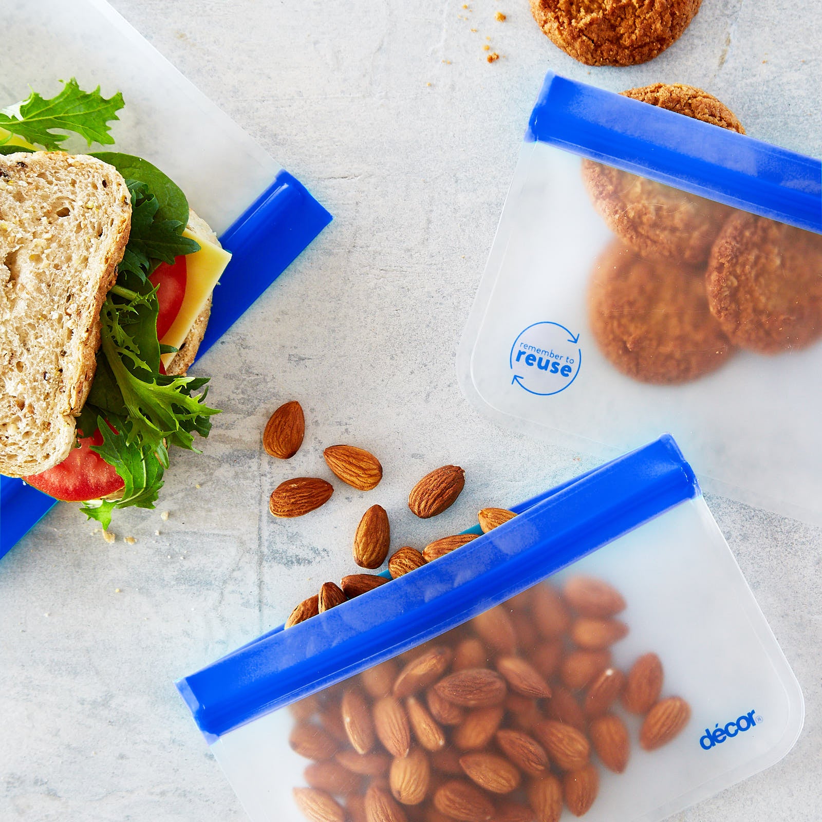 Go For Zero – Reusable Snack & Sandwich Bags (500ml & 1000ml)